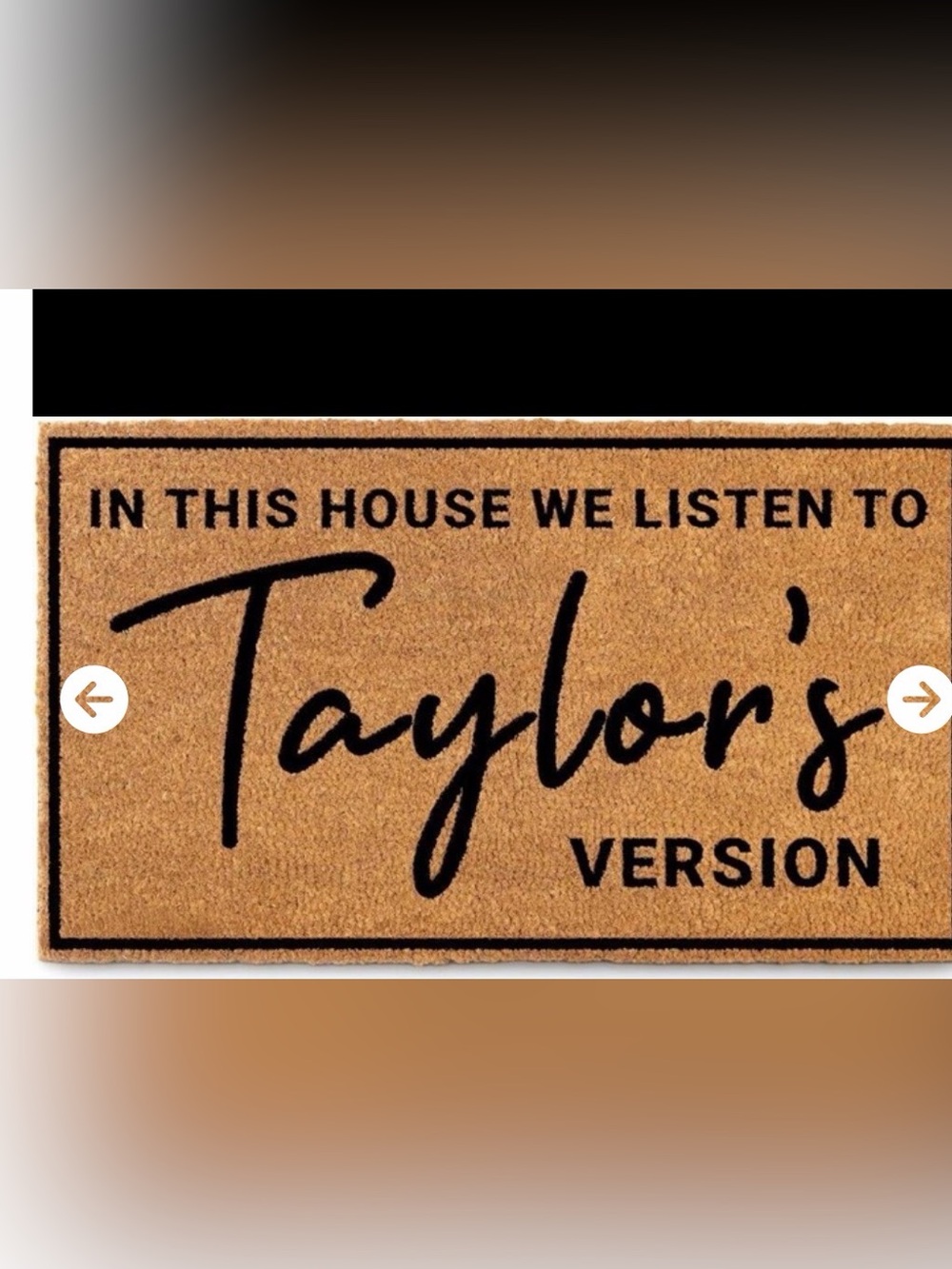 Door Mat -Taylor Swift
